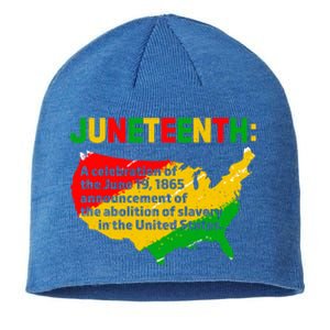 Juneteenth Celebrates Freedom Day African Pride American Gift Sustainable Beanie