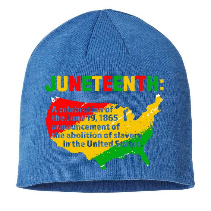 Juneteenth Celebrates Freedom Day African Pride American Gift Sustainable Beanie