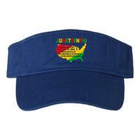 Juneteenth Celebrates Freedom Day African Pride American Gift Valucap Bio-Washed Visor