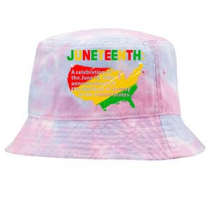 Juneteenth Celebrates Freedom Day African Pride American Gift Tie-Dyed Bucket Hat