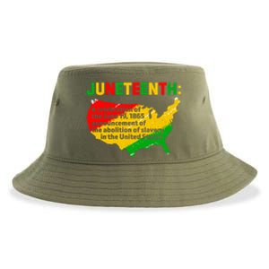 Juneteenth Celebrates Freedom Day African Pride American Gift Sustainable Bucket Hat