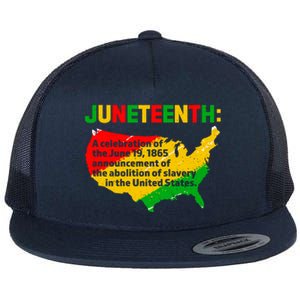 Juneteenth Celebrates Freedom Day African Pride American Gift Flat Bill Trucker Hat