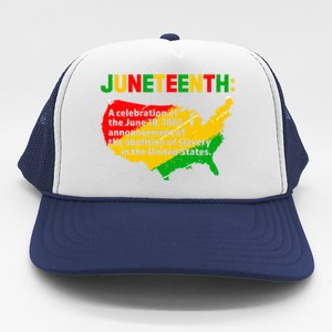 Juneteenth Celebrates Freedom Day African Pride American Gift Trucker Hat