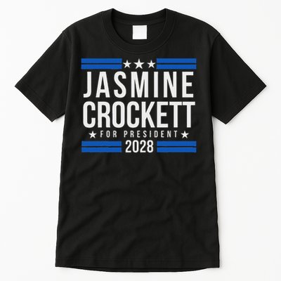 Jasmine Crockett For President 2028 Tall T-Shirt