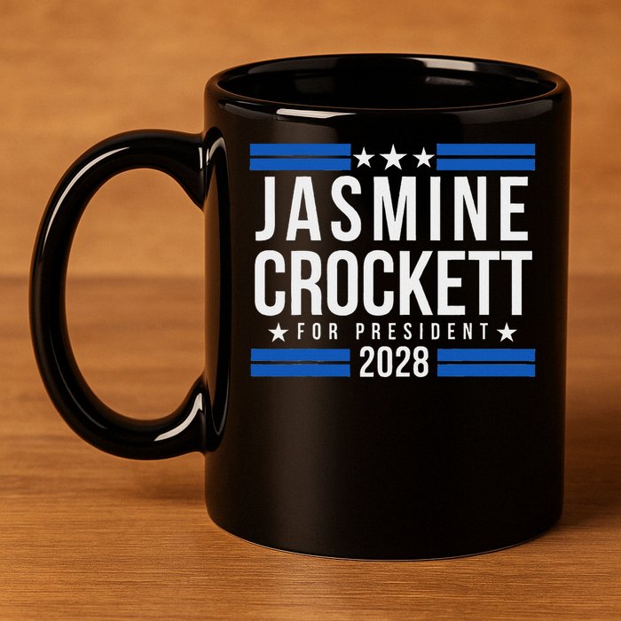 Jasmine Crockett For President 2028 11oz C Handle Ceramic Mug