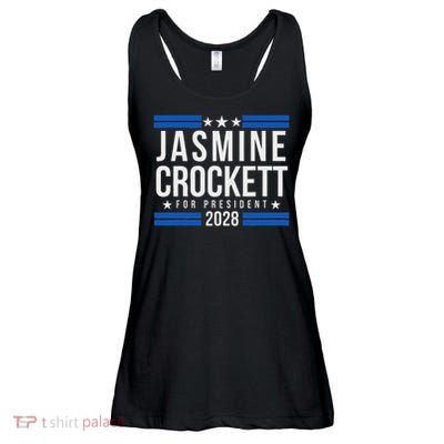 Jasmine Crockett For President 2028 Ladies Essential Flowy Tank