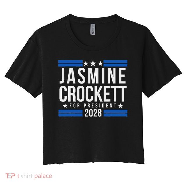 Jasmine Crockett For President 2028 Crop Top