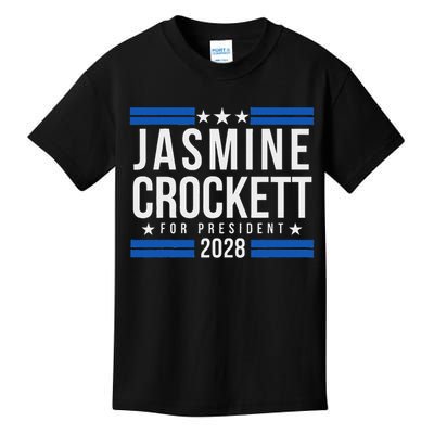 Jasmine Crockett For President 2028 Kids T-Shirt
