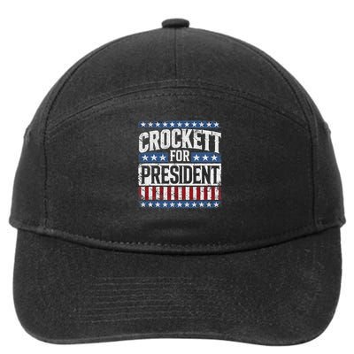 Jasmine Crockett For President 2028  7-Panel Snapback Hat
