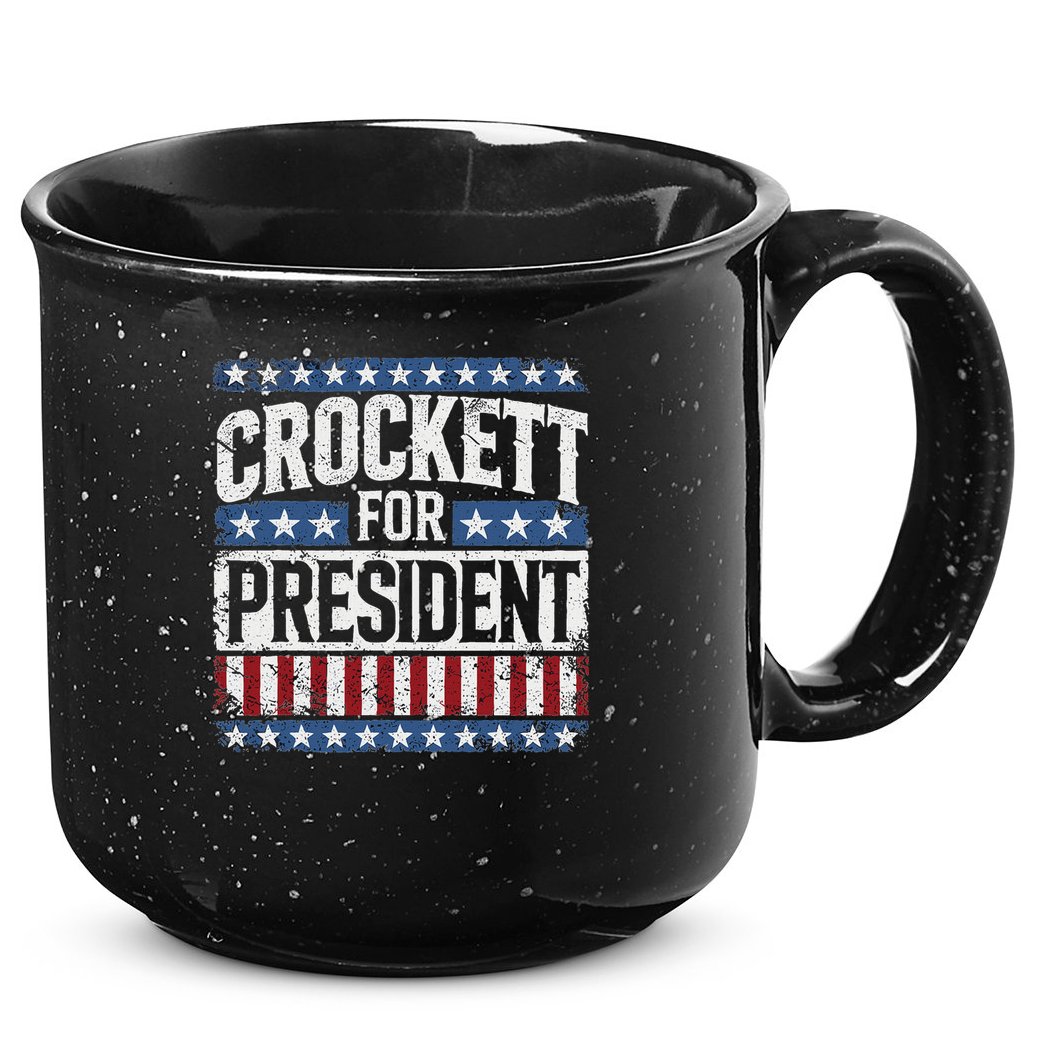Jasmine Crockett For President 2028  15oz Campfire Ceramic Mug