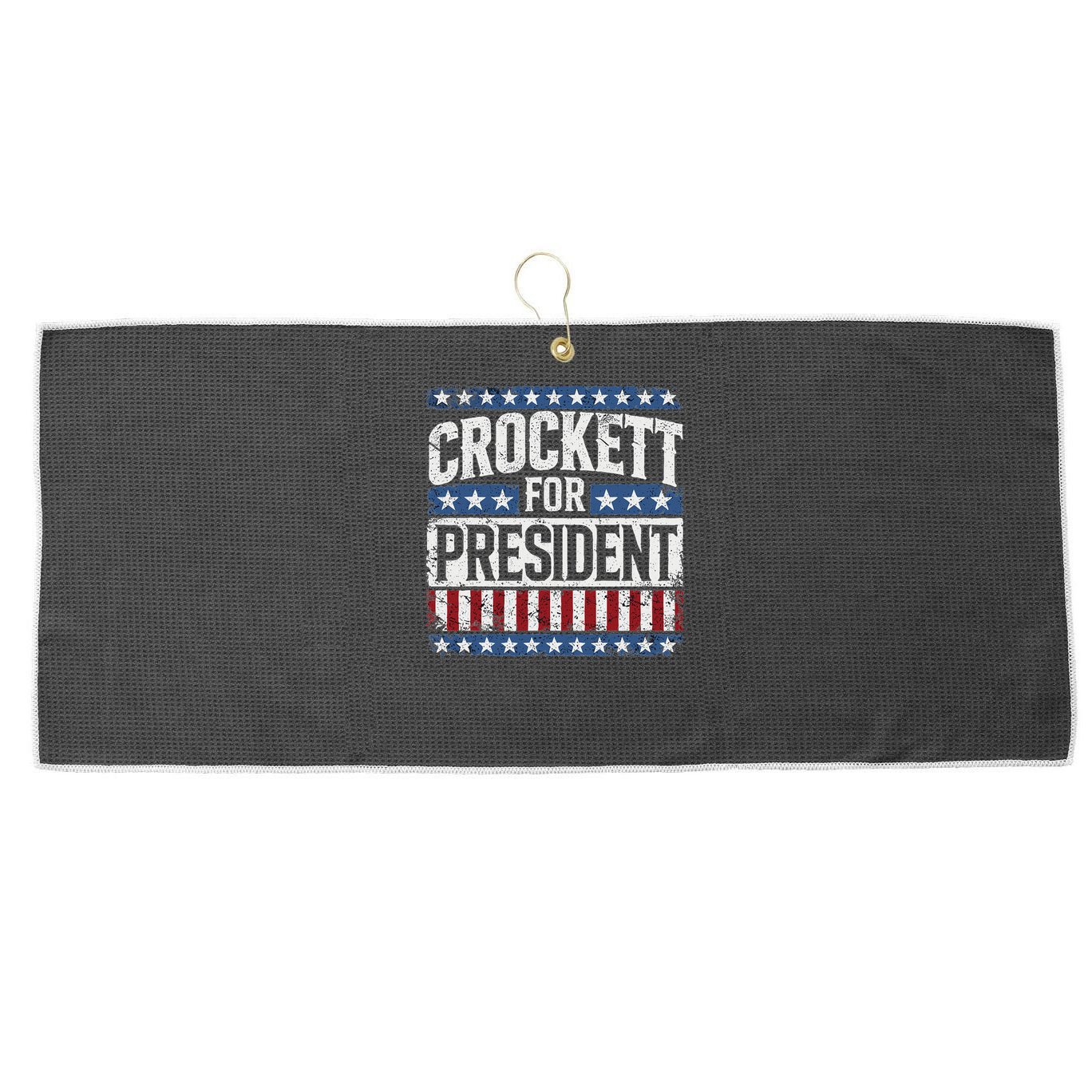Jasmine Crockett For President 2028  Large Microfiber Waffle Golf Towel