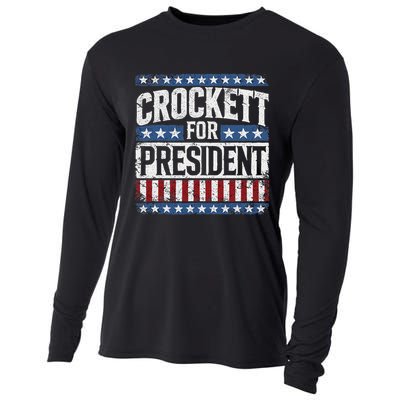 Jasmine Crockett For President 2028  Cooling Performance Long Sleeve Crew