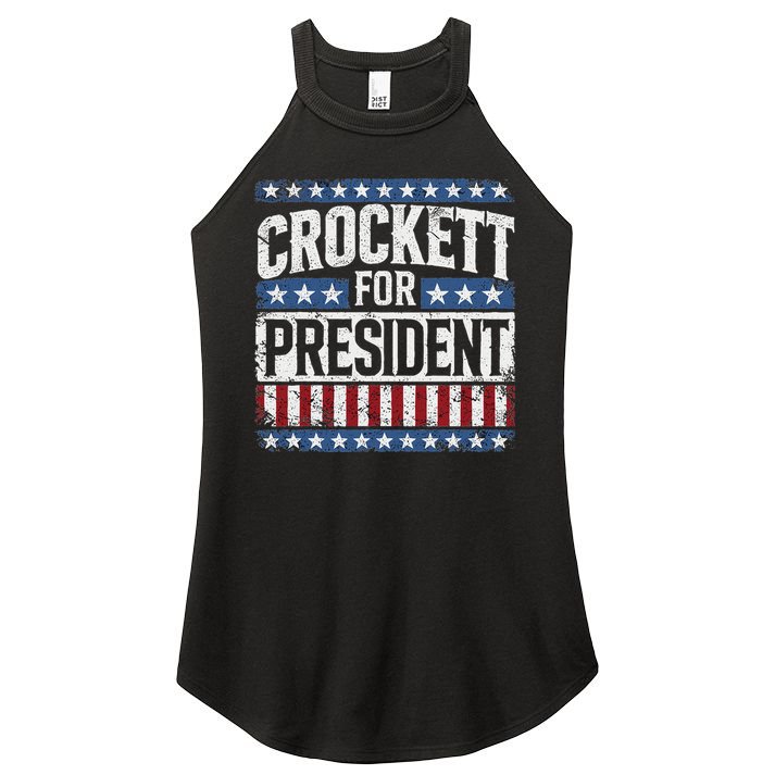 Jasmine Crockett For President 2028  Women's Perfect Tri Rocker Tank