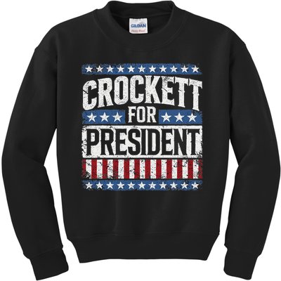 Jasmine Crockett For President 2028  Kids Sweatshirt