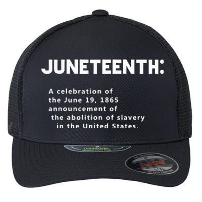 Juneteenth Celebrates Freedom Black African American History Flexfit Unipanel Trucker Cap