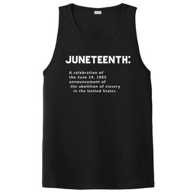 Juneteenth Celebrates Freedom Black African American History PosiCharge Competitor Tank