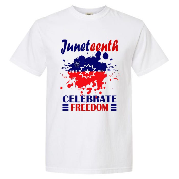 Juneteenth Celebrate Freedom Red White Blue Free Black slave Garment-Dyed Heavyweight T-Shirt