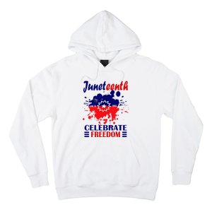 Juneteenth Celebrate Freedom Red White Blue Free Black slave Hoodie