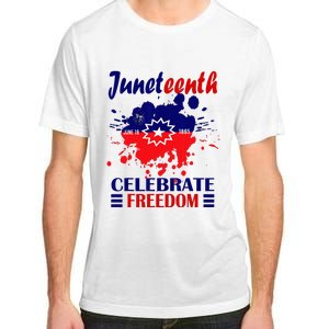 Juneteenth Celebrate Freedom Red White Blue Free Black slave Adult ChromaSoft Performance T-Shirt