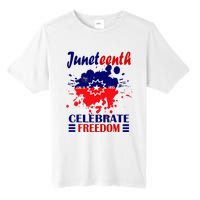 Juneteenth Celebrate Freedom Red White Blue Free Black slave Tall Fusion ChromaSoft Performance T-Shirt