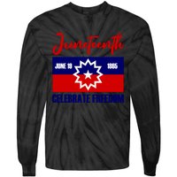 Juneteenth Celebrate Freedom Black Women Boy Girl Tie-Dye Long Sleeve Shirt