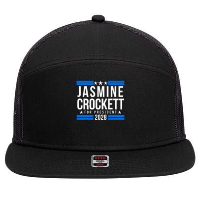 Jasmine Crockett For President 2028, Jasmine Crockett 2028 7 Panel Mesh Trucker Snapback Hat