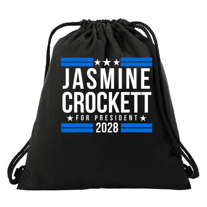 Jasmine Crockett For President 2028, Jasmine Crockett 2028 Drawstring Bag
