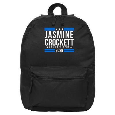 Jasmine Crockett For President 2028, Jasmine Crockett 2028 16 in Basic Backpack
