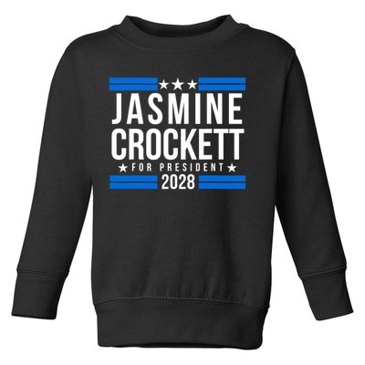 Jasmine Crockett For President 2028, Jasmine Crockett 2028 Toddler Sweatshirt