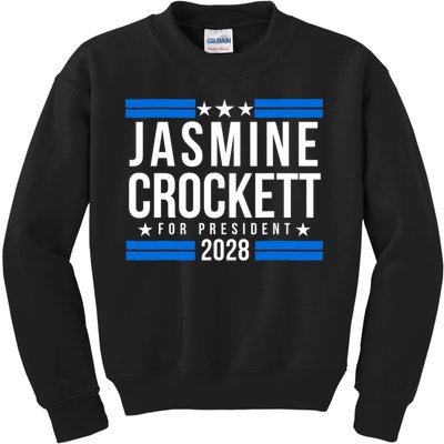 Jasmine Crockett For President 2028, Jasmine Crockett 2028 Kids Sweatshirt