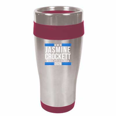 Jasmine Crockett For President 2028, Jasmine Crockett 2028 16oz Travel Tumbler