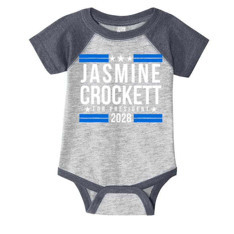 Jasmine Crockett For President 2028, Jasmine Crockett 2028 Infant Baby Jersey Bodysuit