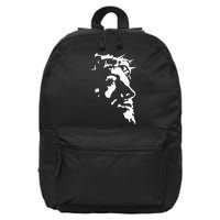 Jesus Christ Face With Crown Of Thorns God Bible 16 in Basic Backpack