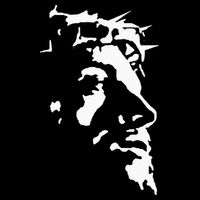 Jesus Christ Face With Crown Of Thorns God Bible 16 in Basic Backpack