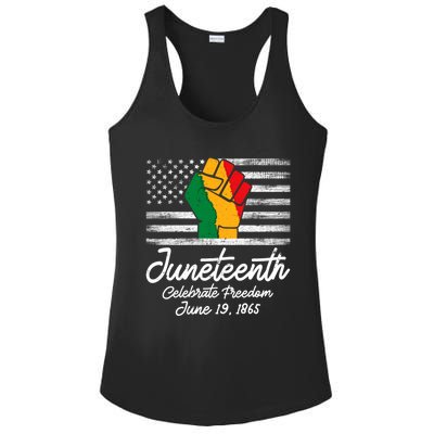 Juneteenth Celebrate Freedom June 19th Black History 1865 Meaningful Gift Ladies PosiCharge Competitor Racerback Tank