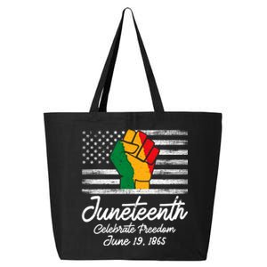 Juneteenth Celebrate Freedom June 19th Black History 1865 Meaningful Gift 25L Jumbo Tote