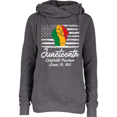 Juneteenth Celebrate Freedom June 19th Black History 1865 Meaningful Gift Womens Funnel Neck Pullover Hood