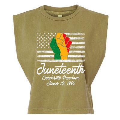 Juneteenth Celebrate Freedom June 19th Black History 1865 Meaningful Gift Garment-Dyed Women's Muscle Tee