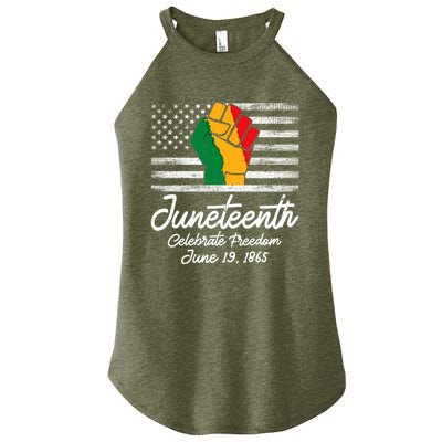 Juneteenth Celebrate Freedom June 19th Black History 1865 Meaningful Gift Women's Perfect Tri Rocker Tank