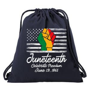 Juneteenth Celebrate Freedom June 19th Black History 1865 Meaningful Gift Drawstring Bag