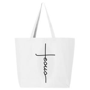 Jesus Christ Faith Christian Cross Logo 25L Jumbo Tote