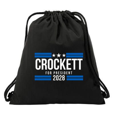 Jasmine Crockett For President 2028 Jasmine Crockett 2028 Drawstring Bag