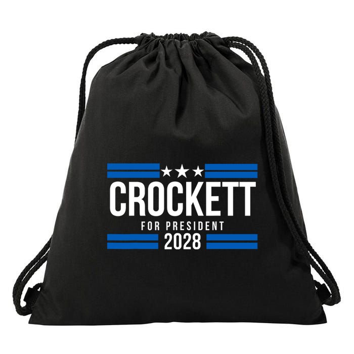 Jasmine Crockett For President 2028 Jasmine Crockett 2028 Drawstring Bag