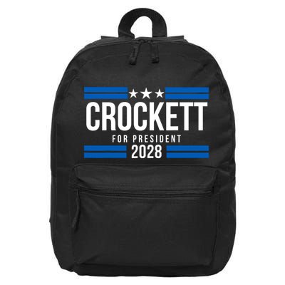 Jasmine Crockett For President 2028 Jasmine Crockett 2028 16 in Basic Backpack