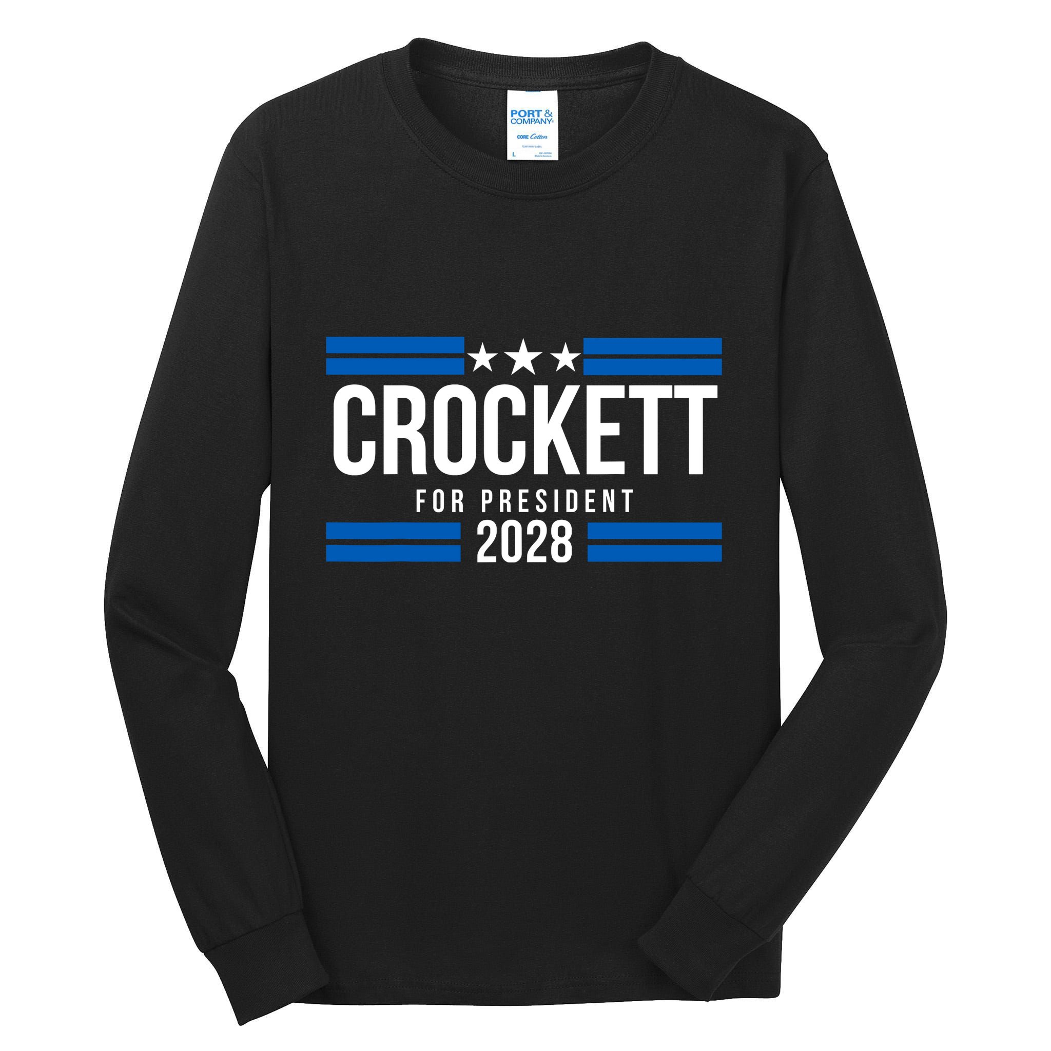 Jasmine Crockett For President 2028 Jasmine Crockett 2028 Tall Long Sleeve T-Shirt