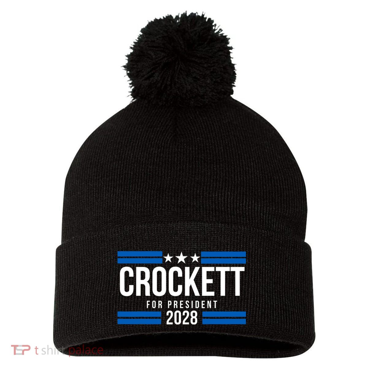 Jasmine Crockett For President 2028 Jasmine Crockett 2028 Pom Pom 12in Knit Beanie