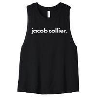 Jacob Collier Fan Merch Women's Racerback Cropped Tank