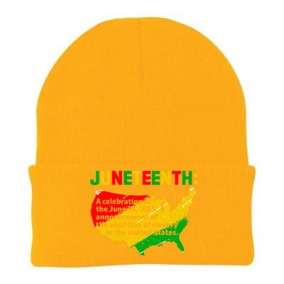 Juneteenth Celebrates Freedom Day African Pride American Cool Gift Knit Cap Winter Beanie