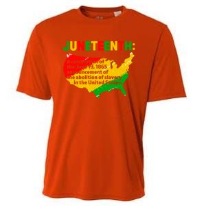 Juneteenth Celebrates Freedom Day African Pride American Cool Gift Cooling Performance Crew T-Shirt