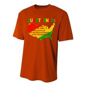 Juneteenth Celebrates Freedom Day African Pride American Cool Gift Performance Sprint T-Shirt